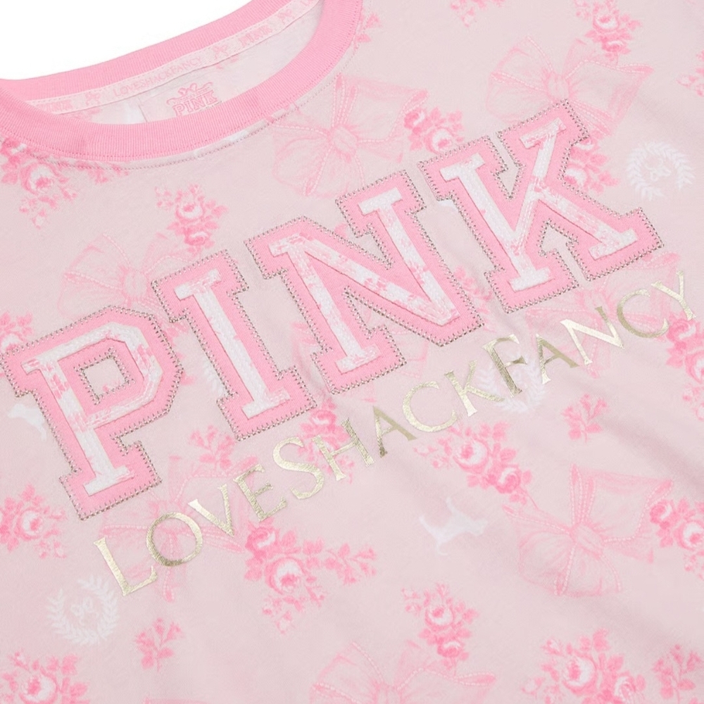 Pink LoveShackFancy Graphic Tee
